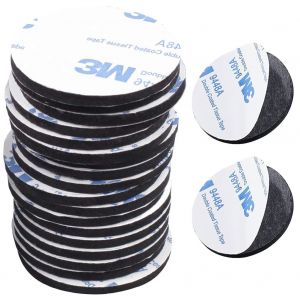 Double Face Extra Fort,Adhesif Puissant Ruban Mousse,Mousse Tampon Adh&eacute;sif Double Face Extra Fort,Adhesif Puissant Ruban Mousse,Ronds Pour Sur Le Sol,Portes,Plastiques,Verres,20mm,20pcs - Neuf