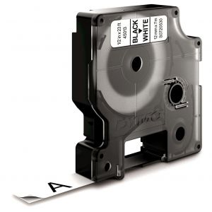 DYMO D1 - Standard &Eacute;tiquettes - Noir sur blanc - 12mm x 7m - Neuf