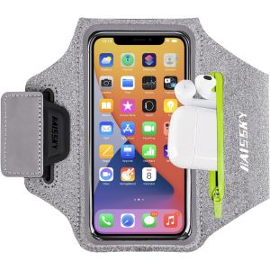 KAL-Brassard De Sport Pour Téléphone Portable - Résistant À L'Eau - Avec Écouteurs Tws - Poche Pour Clés - Pour Galaxy S20 S10 - Pour Coureurs, Gym, Jogging, Vélo, Course À Pied - Neuf