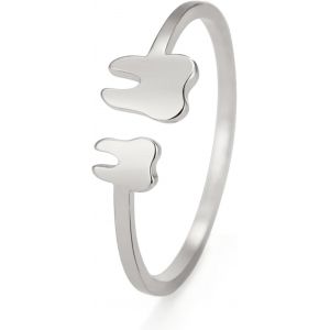 Kal-Collier De Dents Tendance En Argent Et Acier Inoxydable Pour Prot&eacute;ger Les Dents, Pendentif, Bracelet, Bague, D&eacute;claration Ajour&eacute;e, Dentiste, Bijoux - Neuf