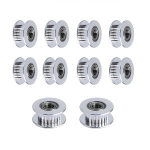 Poulie de Renvoi GT2 20 Dents,Alésage de 5mm GT2 Idler Pulley 20T pour Courroie de Distribution de 6mm de Largeur pour imprimante 3D.(Lot de 10) - Neuf