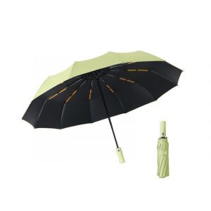 Parapluie pliable anti-UV - Vert - Ouverture/fermeture automatique, compact, coupe-vent, idéal pour une utilisation en extérieur - Neuf
