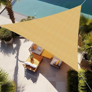 Shade&beyond Voile D'ombrage Triangulaire 3.6x3.6x3.6m Sabletoile Ombrage Uv Protection Pour Patio Jardin, Terrasse - Neuf