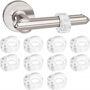 Trahoo-Butées De Porte,10 Pièces Pvc Poignée De Porte Bumper Anti-Poignée Transparent Arrêts De En Silicone Caoutchouc Mise A Niveau Arret Bloque Stop-Portes Protection Et Protecteurs De Mur Et De Me - Neuf