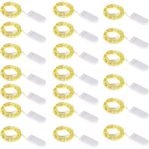 Guirlande Lumineuse À Piles,1m 10 Led Mini Guirlande Led Fil De Cuivre Fairy Lights Girlande Lumière,Pour Décoration Noël Fête Mariage Jardin Terrasse Pelouse Maison,Blanc Chaud (20) - Neuf