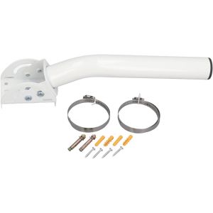 Kit de Mural D'antenne Starlink, Support de Poteau Starlink J pour Starlink V2, Support de Poteau D'installation Murale sur Toit, Adaptateur Ethernet avec Angle - Neuf