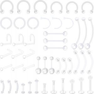 Nbgcm-Piercing Retainer Pour Le Septum Nez, Les Lèvres, La Langue, Le Mamelon, Le Nombril, L'oreille, Le Cartilage, Les Boucles En Plastique, Le Piercing Et Les Bijoux Pour La Chirurgie. - Neuf