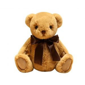 C105 Poupée ours en peluche Saint-Valentin de 30 cm avec noeud et coeur - Neuf