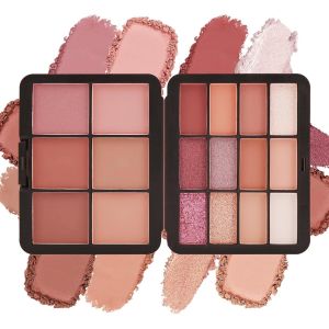 Fard &Agrave; Paupi&egrave;res Blush Palette-18 Couleurs Poudre Eyeshadowlongue Tenue R&eacute;sistant &Agrave; La Sueur Non Gras Fard &Agrave; Jouesmat Et Scintillant Palettes De Maquillage Pour Quotidien Saint Valentin No&euml;l-02 - Neuf