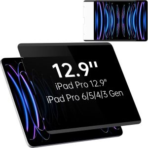 Magn&eacute;tique Protecteur D'&Eacute;cran Pour Ipad Pro 12.9 Pouces, Amovible Filtre De Confidentialit&eacute; Ipad, Anti-Spy/Anti Espion Film De Protection Pour Ipad 6Eme 5Eme 4Eme 3Eme Generation(2022/2021/2[Z767] - Neuf