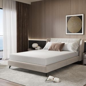 Ulteronixshop-Matelas 140x200 cm, Matelas en Mousse Froide &agrave; 7 Zones, avec Housse en Tissu Amovible, Hauteur de 18 cm - Neuf