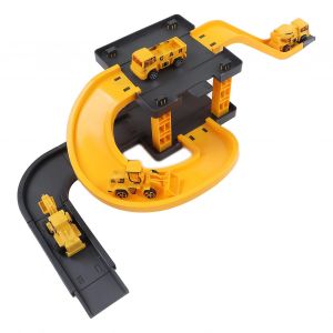 Track Parking Toy Dual Race Track Diy Assembler Early Education Colorful Rail Parking Toys - Neuf
