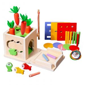 Jouet &Eacute;ducatif De P&ecirc;che Magn&eacute;tique Et De Tri De Formes Pour Enfants, Jouet D'&eacute;veil Pour La Coordination ?il-Main Des Enfants-Style2 - Neuf