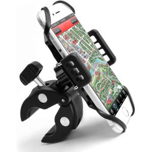 Universal 360 Rotating Bike Handlebar Mount Phone Holder Adjustable For Iphone 7/7 Plus 6s Plus, Samsung Galaxy S8/S7, Huawei, Gps Devices (All Devices Width 5 To 9.5 Cm) - Neuf