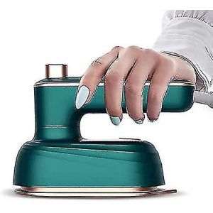Fer &agrave; repasser vapeur professionnel micro portable avec cintre, mini-fer &agrave; repasser pliable, appareil portatif, id&eacute;al pour la maison et les voyages (vert) - Neuf