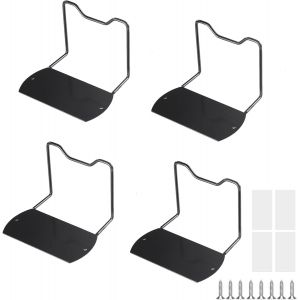 Ulteronixshop-4 Pi&egrave;ces Arret Matelas Metal, Stabilisateurs de Matelas, Supports de Matelas Anti-Glissement, avec Ruban Adh&eacute;sif Double Face et Vis, pour Panneaux de Lit Massifs, Lits Flottants Tatami - Neuf