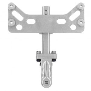 Support De Crochet D'attelage De Remorque Reglable En Alliage D'aluminium Pour Voiture Telecommandee Scx6 1/6, Argent - Neuf
