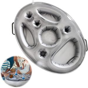 Bar De Piscine Flottant, Porte-Gobelets Gonflables, Plateau De Bar Flottant Gonflable, Bar De Spa Flottant, Portable - Neuf