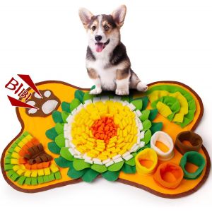 Tapis À Renifler Pour Chiens,Jouet Interactif Pour Animaux De Compagnie,Tapis De Dressage Pour Chien,Anti-Stress Pour Chiots De Grande Et Moyenne Taille - Neuf