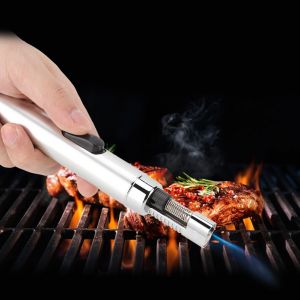 Hjlian Briquet A Gaz Rechargeable Pour Barbecue De Camping En Plein Air, Allume-Gaz Gonflable Pour Cuisiniere De Cuisine - Neuf
