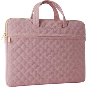 14-15 Inch Laptop Bag Case Compatible with MacBook Acer ASUS HP Surface Dell Chromebook, Pink - Neuf