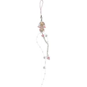 Kal-Porte-Clés De Mode,Élégant Étoile Perle Frange Porte-Clés Cristal Méduse Pendentif Chaîne De Téléphone Portable Élégant Téléphone Pendentif Sangle Lanière Fille - Neuf
