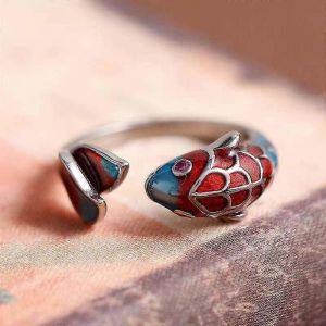 Nouveau Antique Uni Argent Dames Petite Bague Étudiantes Petites Amies Deux Filles Index Réglable - Neuf