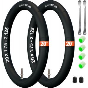 Subzonal-Chambre À Air 14¿20¿ (14×1,75¿2,125; 16×1,75¿2,125; 18×1,75¿2,125; 20×1,75¿2,125) Pour Vélos Enfants & Remorques ¿ Lot De 2 Avec Valve Schrader & 2 Démonte-Pneus - Neuf