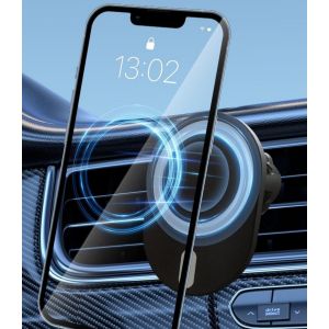 15w Chargeur Voiture Pour Magsafe - Charge Rapide Support T&eacute;l&eacute;phone Magn&eacute;tique Voiture Induction, Qi2 Chargeur Telephone Air Vent Voiture Sans Fil Pour Iphone 16 Plus Pro Max 15 14 13 12 Mini - Neuf