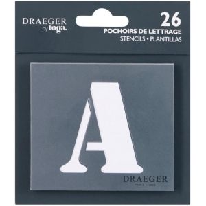 Lot De 26 Pochoirs Chiffres & Ponctuations Transparent 9 X 6,5 Cm-Accessoires Idéal De Diy - Neuf