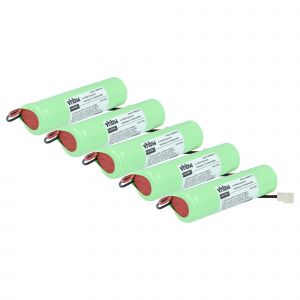 vhbw 5x Batterie compatible avec Metland AFL30T2, AFL40T, FL 1000 HP, FL1000 dispositif de mesure laseroutil de mesure (3500mAh, 2,4V, NiMH) - Neuf