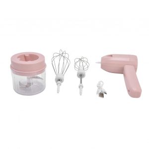 HJLIAN Batteur a main electrique sans fil rechargeable par USB, 5 vitesses, avec lame, pour melanger les gateaux et l'ail - Neuf