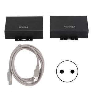 Extension d'interface multimedia HD longue distance de 59 metres, extension reseau facile a installer, prise UE - Neuf