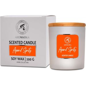 Bougie Parfumée Aperol Spritz 200g - Bougie Aromathérapie - Bougie de Cire de Soja - Désodorisant pour la Maison - Bougie Parfumée en Jarre - Cadeau - Neuf
