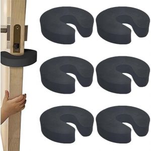 6pcs Porte Clip Guard Anti-B&eacute;b&eacute; Porte En Mousse Super Souple,S&eacute;curit&eacute; Pour Les Enfants,Protecteur De Doigt De S&eacute;curit&eacute; Pour B&eacute;b&eacute; (Noir) - Neuf