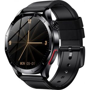 Lgnitek Montre Connectée Homme Femme Avec Imc, Rond, 1.43"" Amoled Smartwatch Avec Appel D'urgence Sos, 24h Fréquence Cardiaque, Spo2, Sommeil Monitor Pour Android/Ios - Neuf