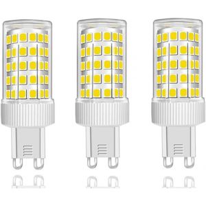 Kal-Lot De 3 Ampoules Led G9 10w Équivalent Halogène 150w, 86 Led, 1000lm, Angle De Faisceau 360°, Ultra Lumineuses, Ac220-240v, Non Dimmable, Blanc Froid 6000k - Neuf