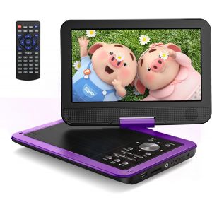 MEVRONISSHOP-Yoton Lecteur DVD Portable Voiture 12,5"" avec &Eacute;cran Pvotant HD 10,5"", Chargeur de Voiture, Fonction de Lecture de m&eacute;moire, Prise en Charge de 4 &agrave; 6 Heures de Lecture (Blu-Ray Non Pris en - Neuf