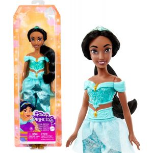 ERYI-Princesses Disney Poupée Jasmine Articulée Avec Tenue Scintillante Et Accessoires Dont Chaussures Et Diadème, Jouet Enfant, Dès 3 Ans, Hlw12 - Neuf