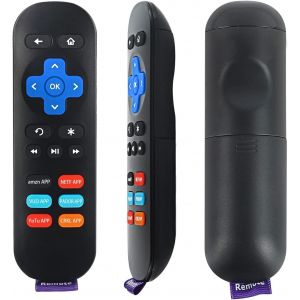 Télécommande Universelle 2-En-1 Améliorée Avec Contrôle Du Volume Pour Roku Box/Now Tv Box Télécommande, Télécommande De Remplacement 2 En 1 Pour Roku/Now Tv+ Décodeur, Avec 9 Touches D'Apprentissage - Neuf