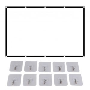 ecran de projection HD portable 16:9, rideau de projection pliable en polyester pour la maison et le bureau, 120 pouces - Neuf