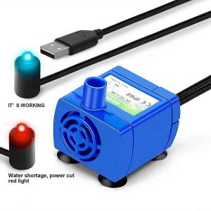 Pompe De Fontaine Silencieuse Am&eacute;lior&eacute;e Pour Animaux De Compagnie &iquest; Moteur De Remplacement Pour Chats Et Chiens, Antibact&eacute;rien, Facile &Agrave; Nettoyer, Utilisation Polyvalente - Neuf