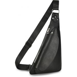Sac bandouli&egrave;re en cuir pour homme, antivol, l&eacute;ger, d&eacute;contract&eacute;, pour l'ext&eacute;rieur, les affaires, le travail, les voyages, la randonn&eacute;e et le camping - Neuf