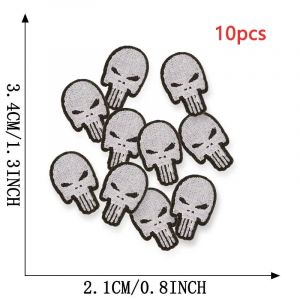 10 Pièces Petits Badges Parches Fer Sur Pour Vêtements Patchs Autocollants Brodés Paquet De Couture Lot Thermocollant Tissu Sac À Dos Veste.Yc005a016-10pcs. - Neuf