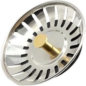 Jgd-Bouchon D'&eacute;vier Universel Avec Joint En Caoutchouc | R&eacute;cup&eacute;rateur De Nourriture D'&eacute;vier En Acier Inoxydable De Qualit&eacute; Sup&eacute;rieure | Compatible Avec Les &Eacute;viers De Cuisine Britanniques - Neuf