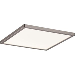 KAL-92952 Panneau Led Areo Carré Incl. 1X12 Watts Éclairage De Plafond Nickel Mat Plafonnier Plastique Éclairage De Salon 3000 K - Neuf