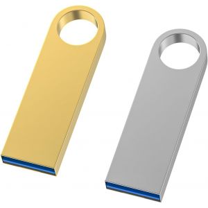 CMJAAGUR-Clé Usb 3.0 Métal 32 Go Lot De 2,Mini Clés Usb Étanches 32 Go 3.0 Pour Pc, Ordinateur Portable, Stockage De Données Informatiques, Porte-Clé[M862] - Neuf