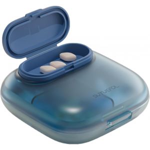Tianyi-Boîte À Médicaments À 4 Compartiments, Petite Boîte À Pilules De Voyage, Portable, Mini Récipient À Pilules Pour Sac À Main, Organisateur De Médicaments De Voyage Compact Pour Vitamines, Huile - Neuf