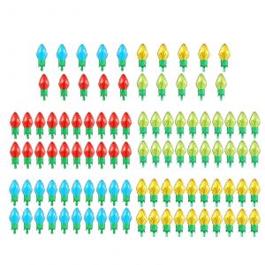 Nouvelle marque 100 Pcs No&euml;l Lanterne Ballon, 100 pack de No&euml;l Lanterne Ballon, utilis&eacute; pour la f&ecirc;te de No&euml;l, d&eacute;coration de No&euml;l gonflable de l'ampoule - Neuf