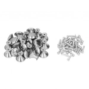 HJLIAN Lot de 40 boutons de meuble ronds, remplacables, antirouille, elegants, pour armoires de cuisine et portes de meubles - Neuf